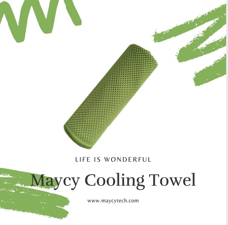 Fast Dry Micro Fiber Beach Sports Travel Towel, Summer Relef Cooling Towel