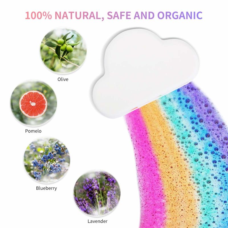 Surprise Rainbow Cloud Bath Bomb for Sensitive Skin