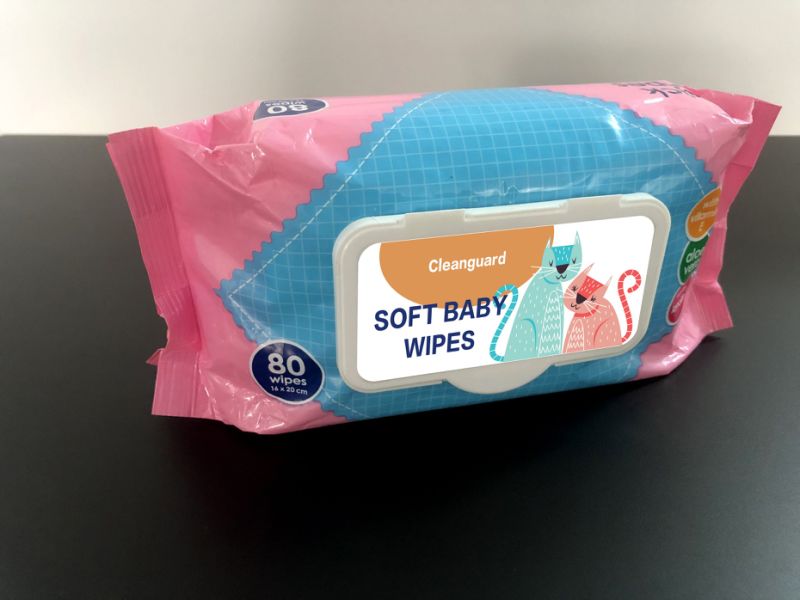 Comfortable Natural Safe Sanitizing Wipes Baby Wipes Non Woven Material