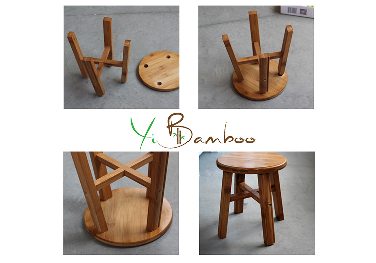 Bamboo Counter Bath Vanity Stool Chairs