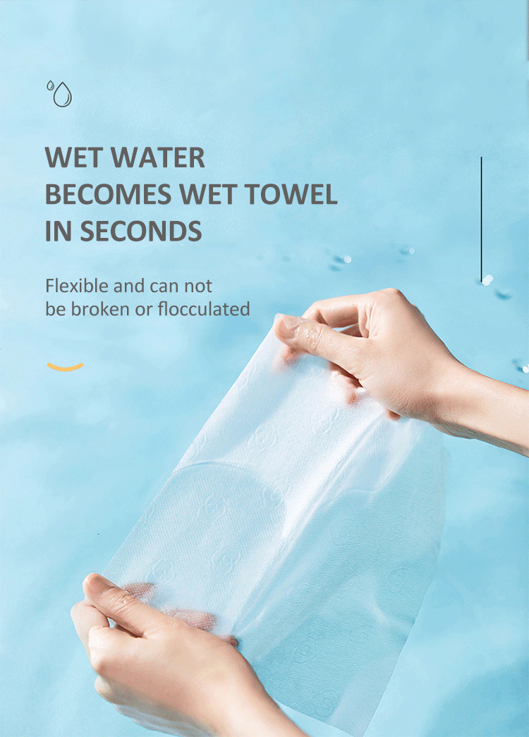 Nonwoven Fabric Portable 100% Disposable Roll Cotton Face Towel
