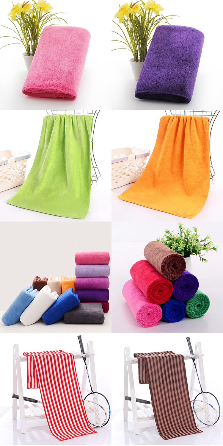 OEM Wholesale Fashion Good Quality Low MOQ Bath Towels Home Textile Towels for Baby Soft Quick Dry Hygroscopic Swimming Beach