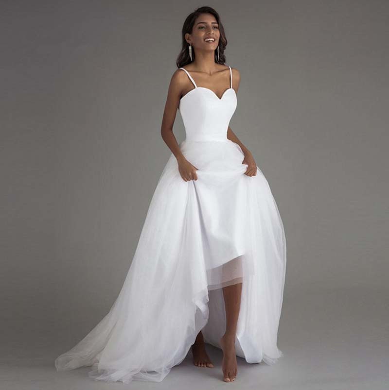 Hwd053 Light Wedding Dress Korean New Bride Wedding Long Tail Sen Series Dream Simple Breast Cleaning Bridal