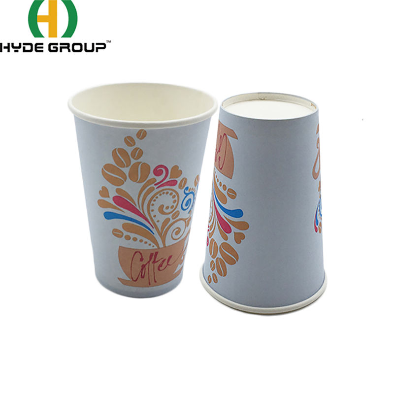 Blue Tall Pretty Disposable Coffee Cups for Visitors or Treat