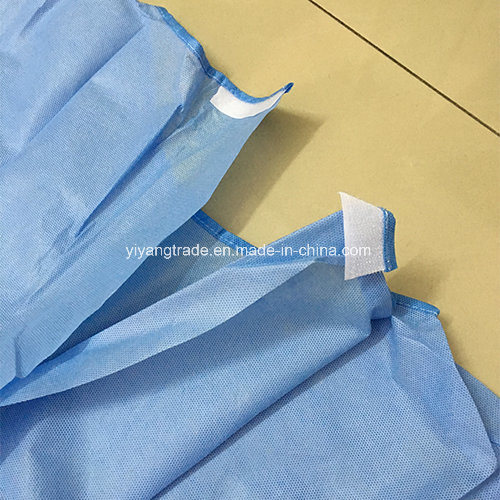 Disposable Ultrasonic Bounding Reinforced Surgical Gown with Hand Towel