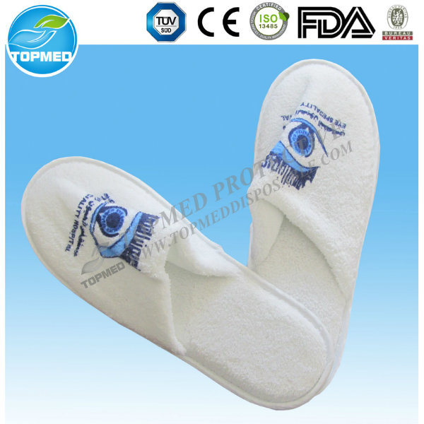 Disposable Terry Slipper for Hotel, Towel Hotel Slippers