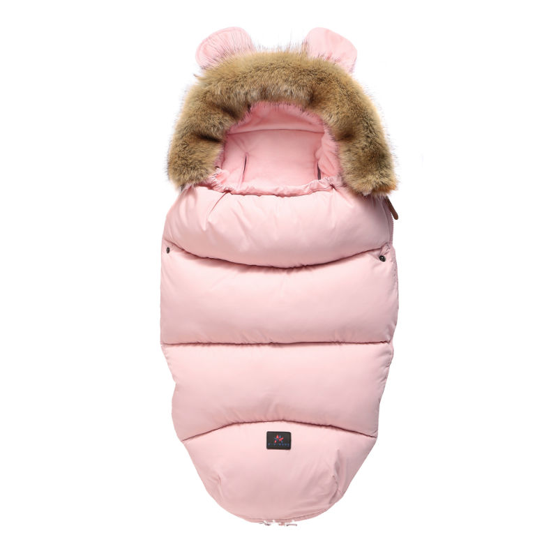 Thick Warm Envelope for Newborns Baby Stroller Sleeping Bag 0-24m Baby Windproof Warm Thick Cotton Pad Cocoon for Newborns