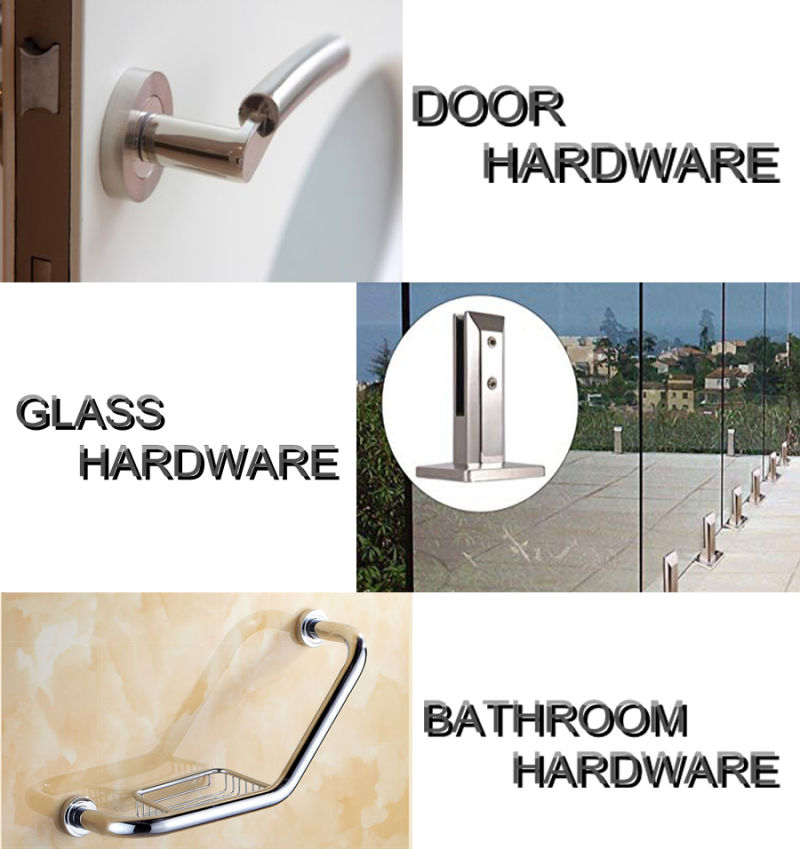 Glass Hardware Heavy Duty Stainless Steel Bathroom Towel Hanger Hooks