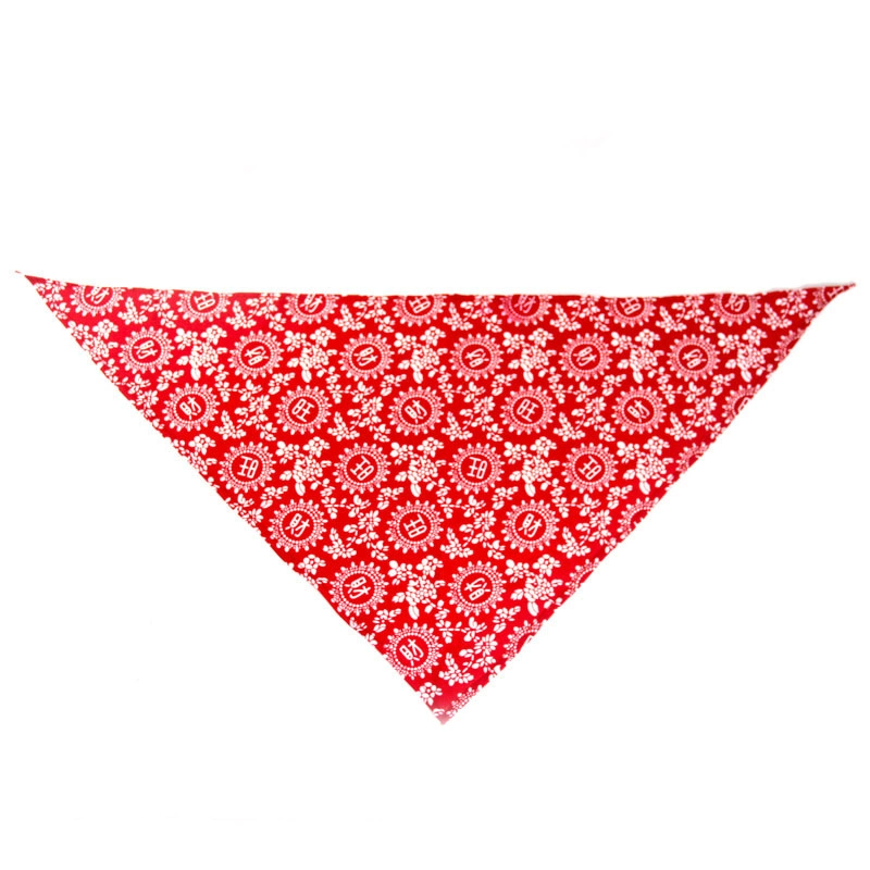 Christmas New Year Gift Pet Saliva Towel Cotton Triangle Scarf Scarf Cat Dog Accessories