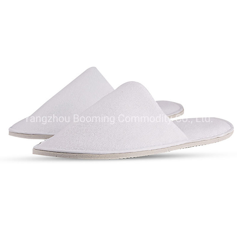 Wholesale Price Comfortable Terry Towel Fabric Disposable Hotel Slipper