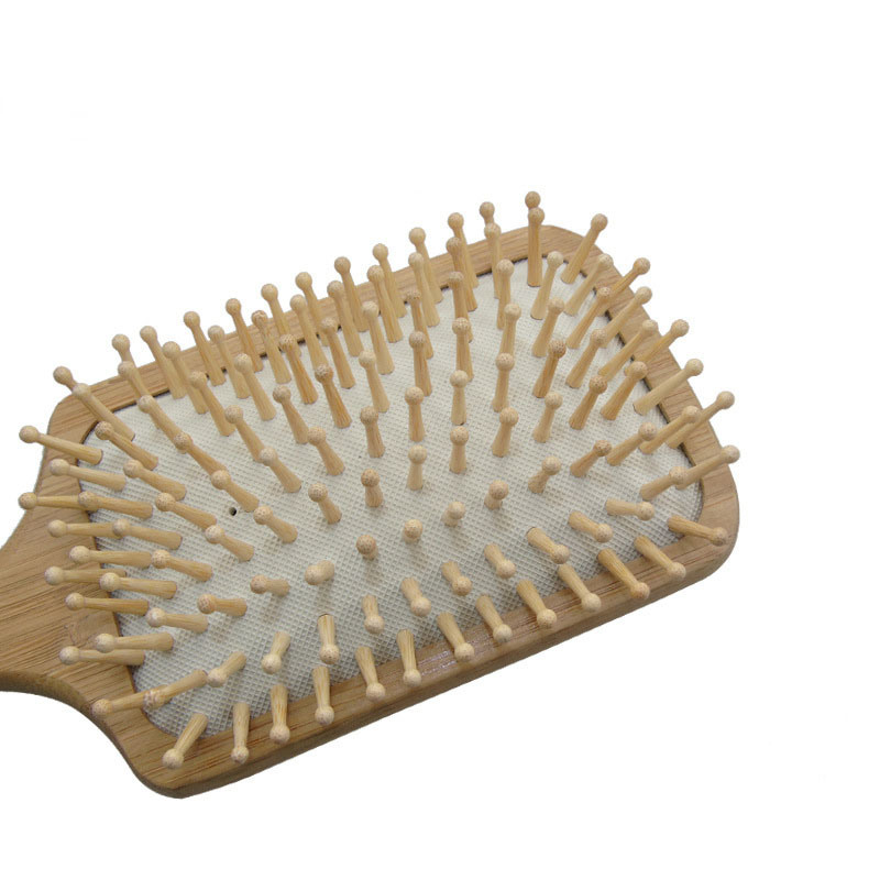 Hairbrushes Wholesale Manufacturer Bamboo Handle Bamboo Bristle Paddle Hairbrush