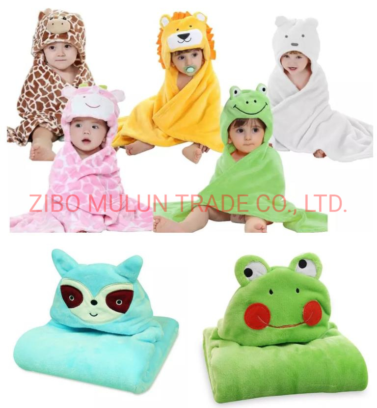 Hot Sale OEM Animal Hooded Baby Bath Towels for New Born Baby Hooded Towel Bear Head