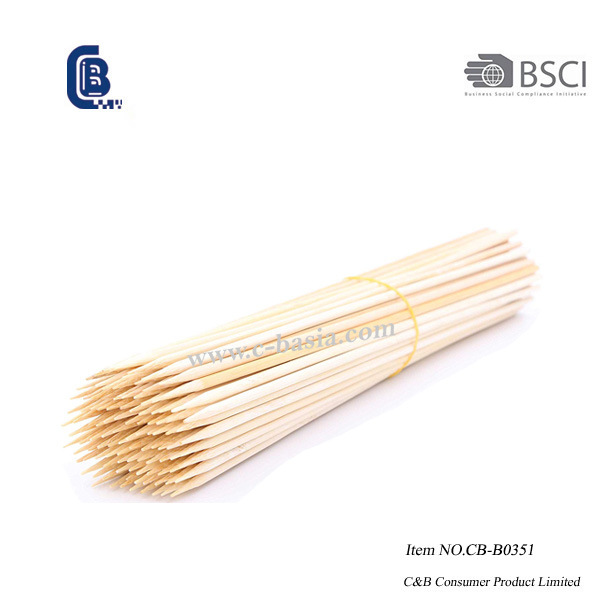 Barbecue Bamboo Skewer-100 Pack, BBQ Bamboo Sticks
