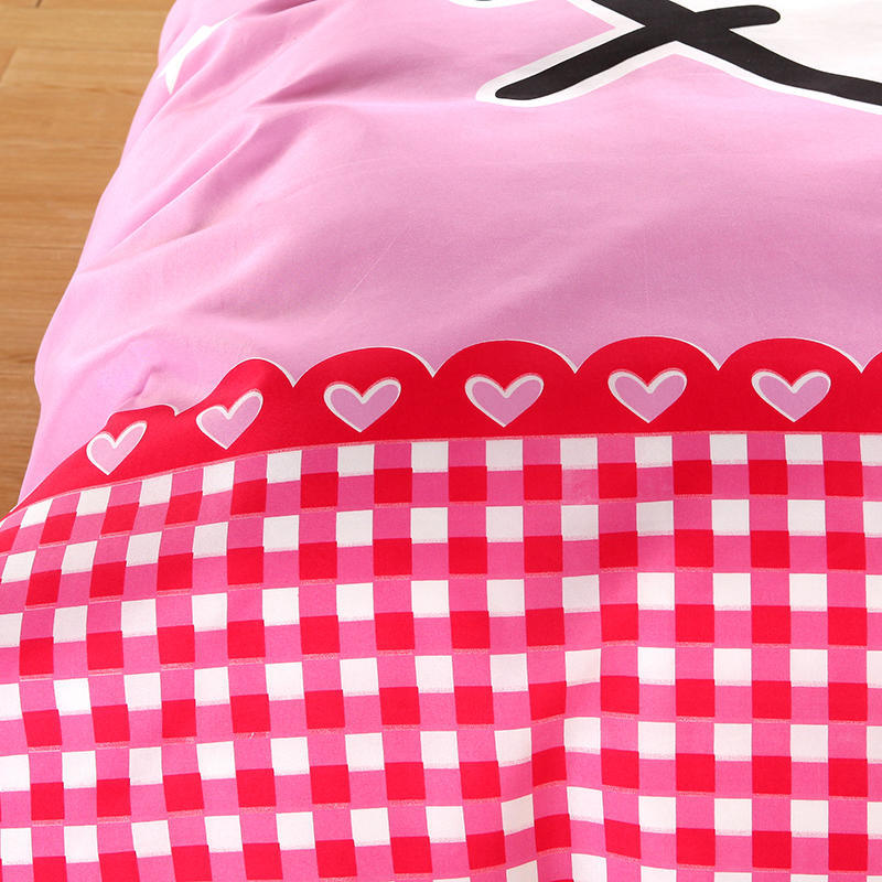 2019 New Design Peppa Cotton Cartoon Comfortable Kids Duvet Cover Bedsheet