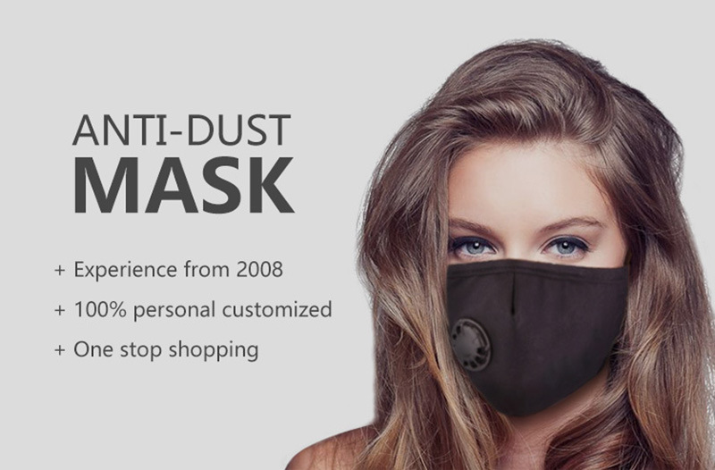 Facial Cloth Cotton Respirator Activated Carbon Customization Dust Mask