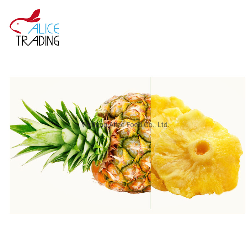 Popular Snack Preserved Pineapple Low Sugar Dried Pineapple
