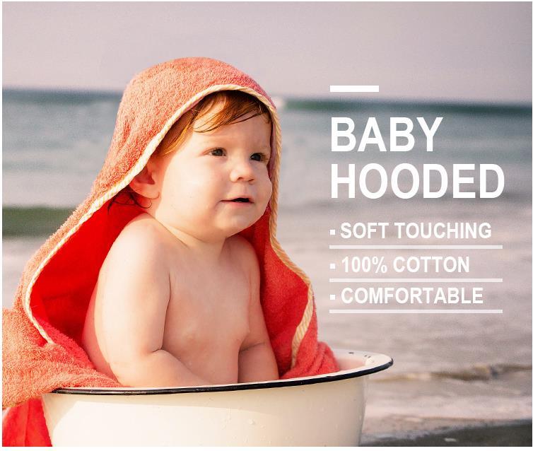 Microfiber Animals Kids Beach Towel Babies Hooded Towel with Bear Head