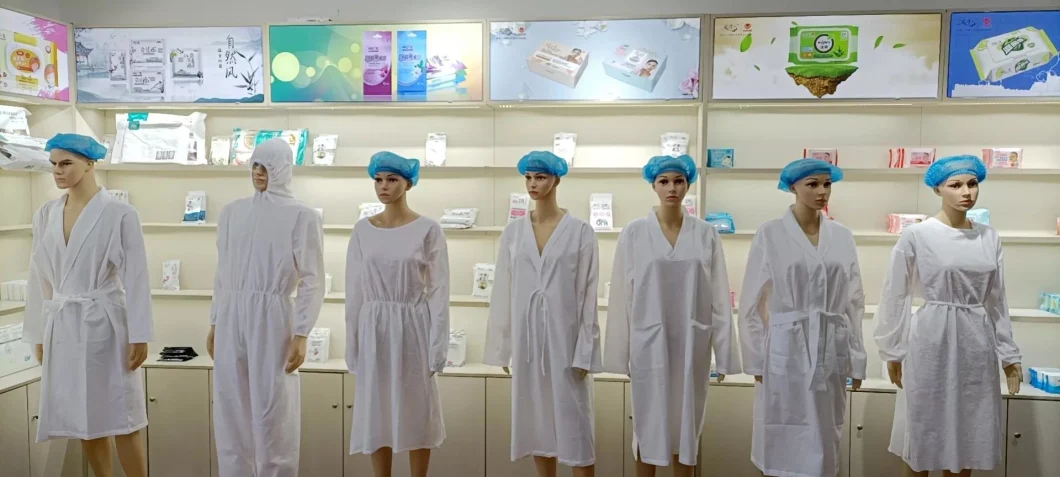 Disposable Non-Woven Bathrobe for Beauty Salon and SPA