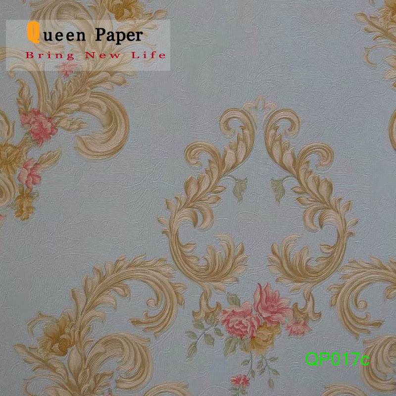 Elegant Italian Waterproof PVC Wallpaper for Bathrooms/Bedroom/Kids Room/Hall