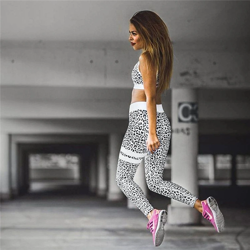 Leopard Print Printing Women Yoga Workout Clothing and Athleisure Gym Leggings