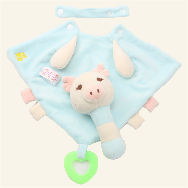 Baby Handbell Soothing Doll Saliva Towel