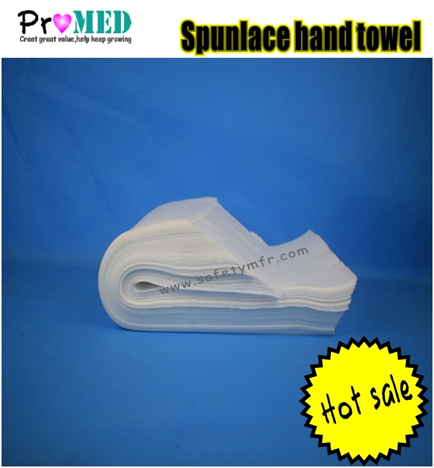 Wood Pulp Spunlace Nonwoven Disposable Towel for Hand Cleaning