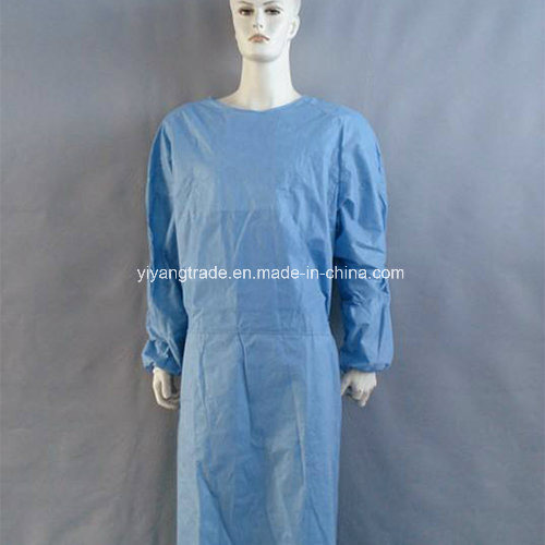 Disposable Sterile Reinforced SMS Nonwoven Surgical Gown with Hand Towel