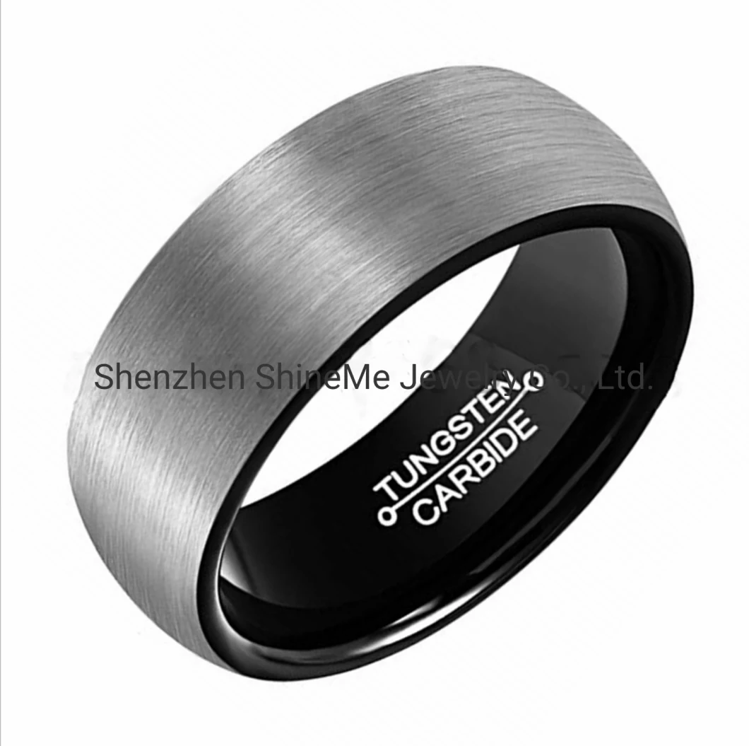 Factory Wholesale Men's Tungsten Gold Ring Tungsten Rose Gold Ring Tungsten Steel Jewelry Tst4191