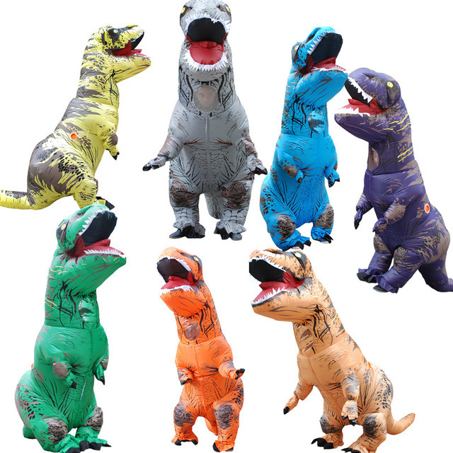 Adult Walking Dinosaur Costume Carry Me Costume Realistic Dinosaur Inflatable Costume