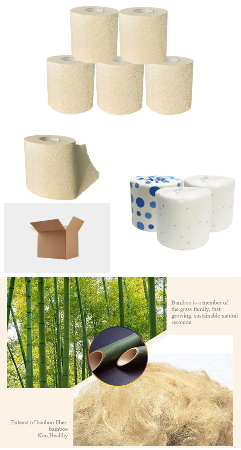 High Quality Bamboo Soft Bathroom Tissue Toilet Paper