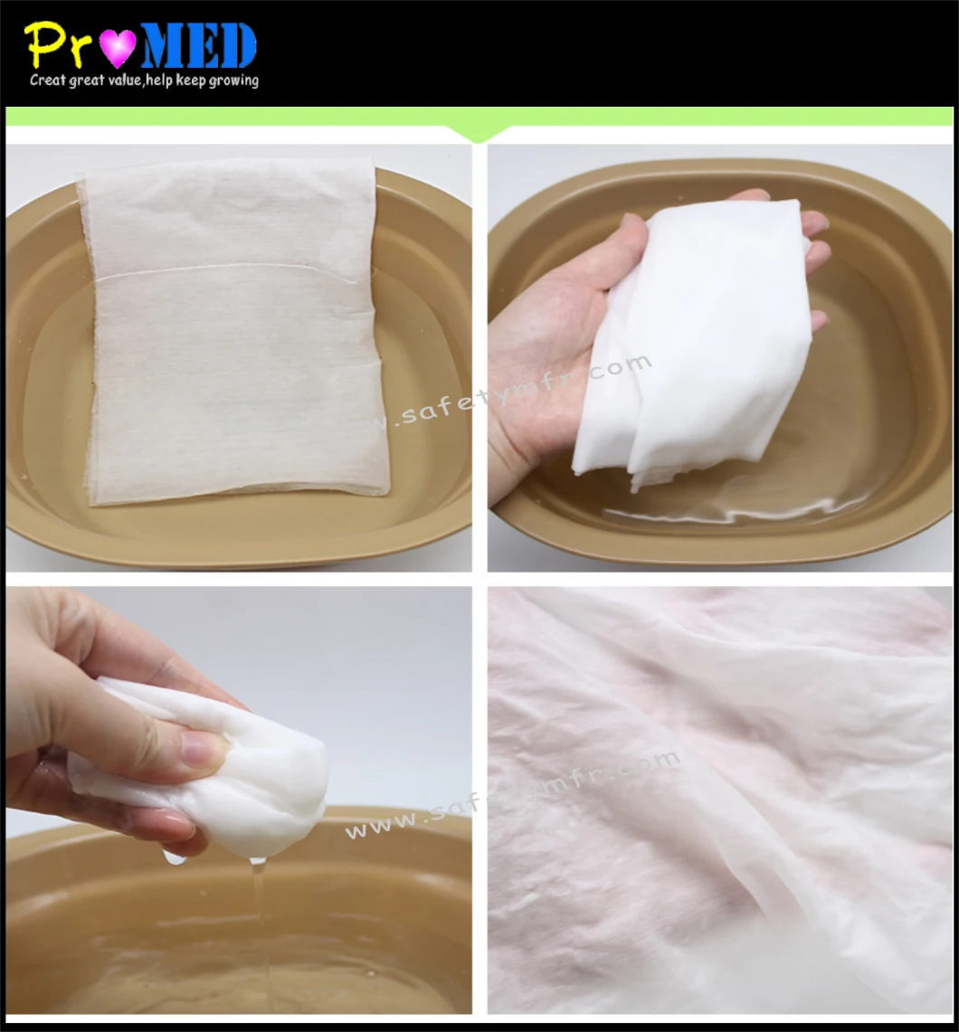 Single OPP bag packed Soft Wood Pulp Paper Spunlace Nonwoven disposable towel