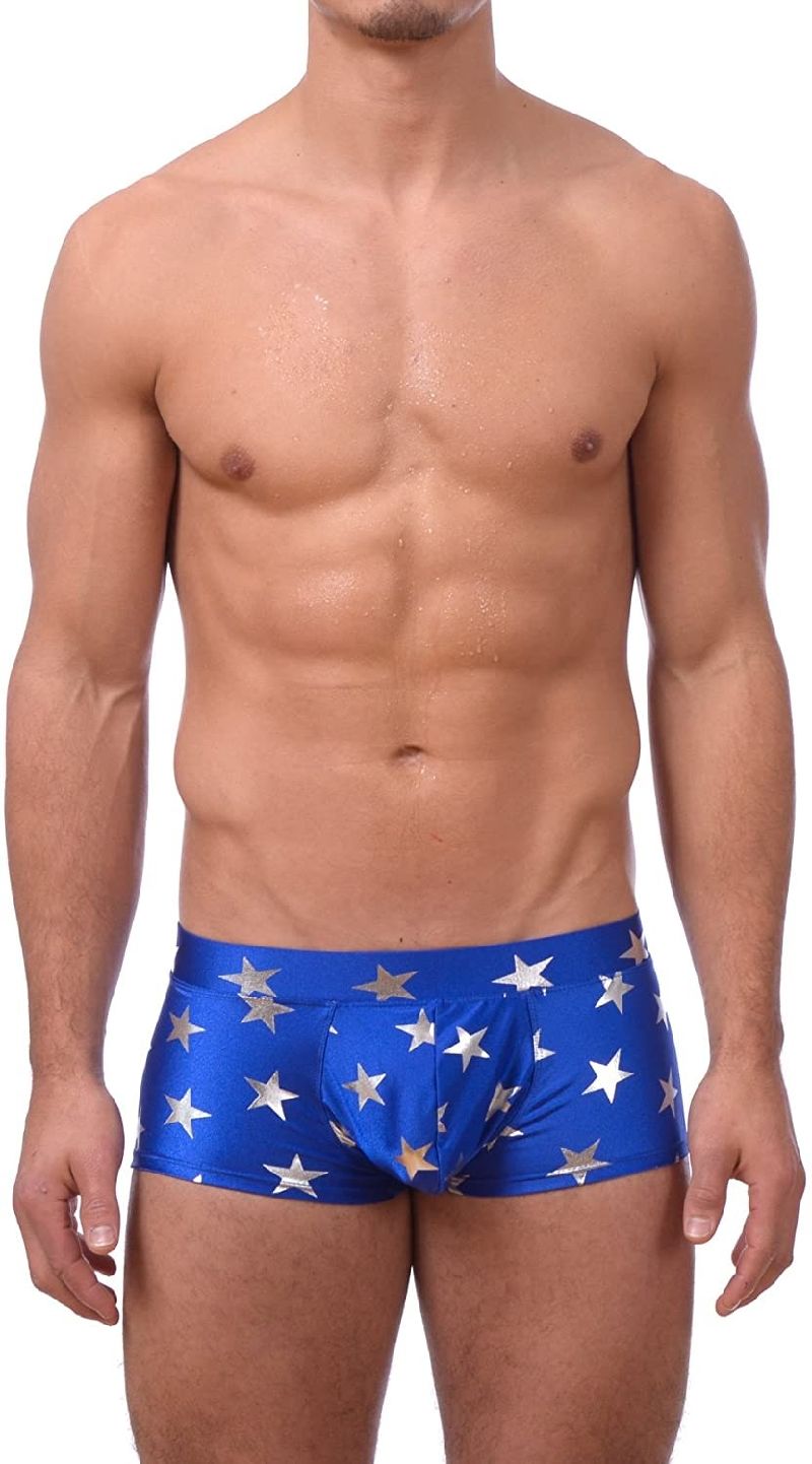 Men's Star Boxer Brief Quick Dry Swimwear