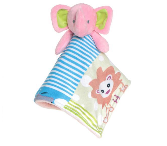 Soft Baby Towel Plush Infant Animal Comforter