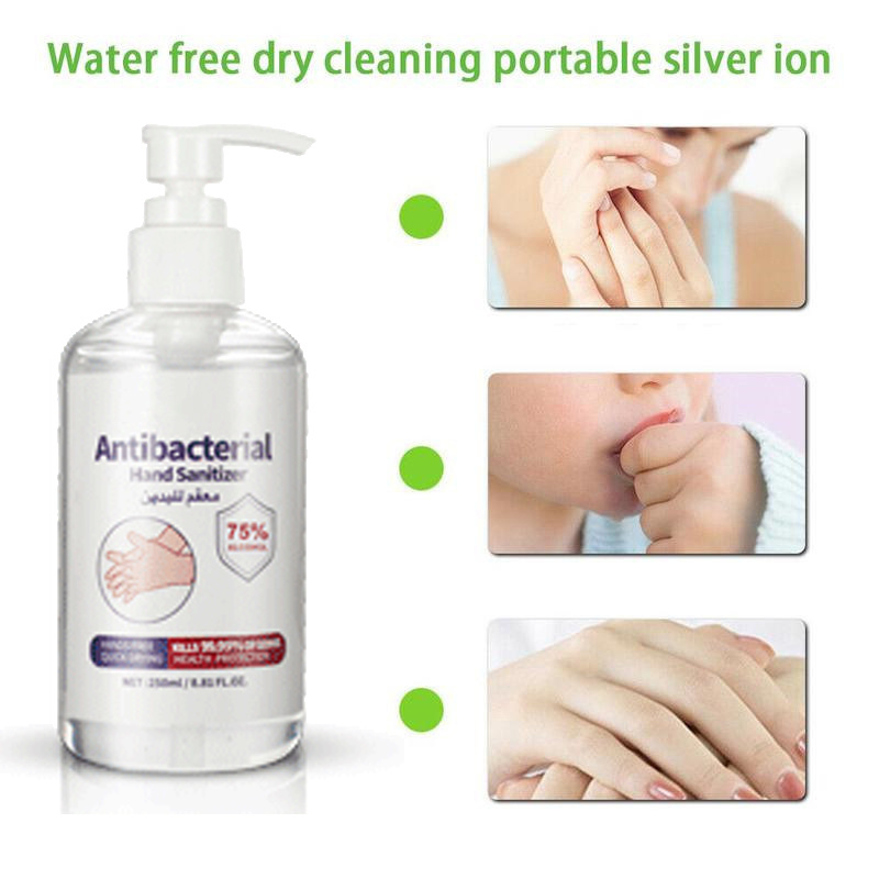 250ml Disposable Quick-Dry Antibacterial Disposable Disinfection Gel