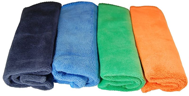Plush Microfiber Washcloths/Towels Ultra Soft Thick 4-Pack Gift Package