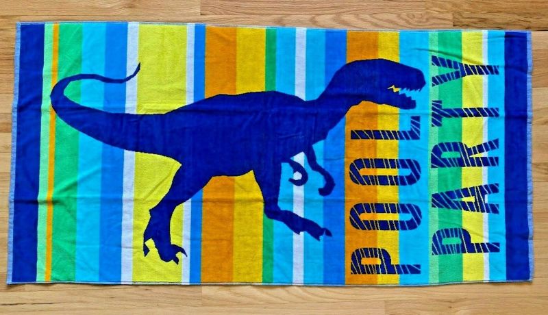 Plain Dyed Kids Children 100% Cotton Beach Towel for Pool Bath Hand Soft Absorbent