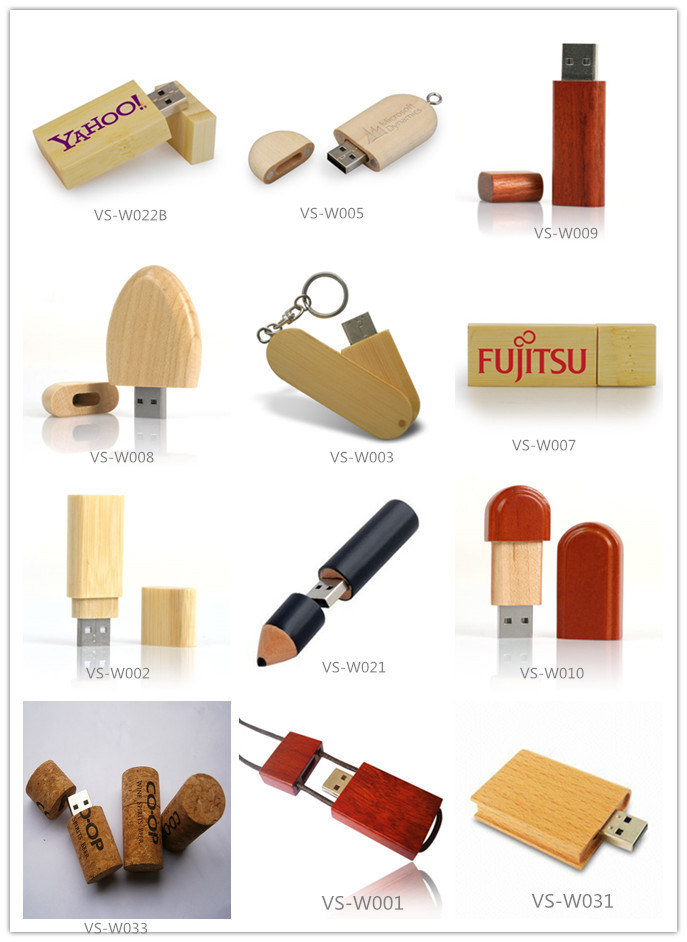 Bamboo USB Stick, Dark Color Light Color Bamboo USB Flash Drive 2/4/8/16/32GB