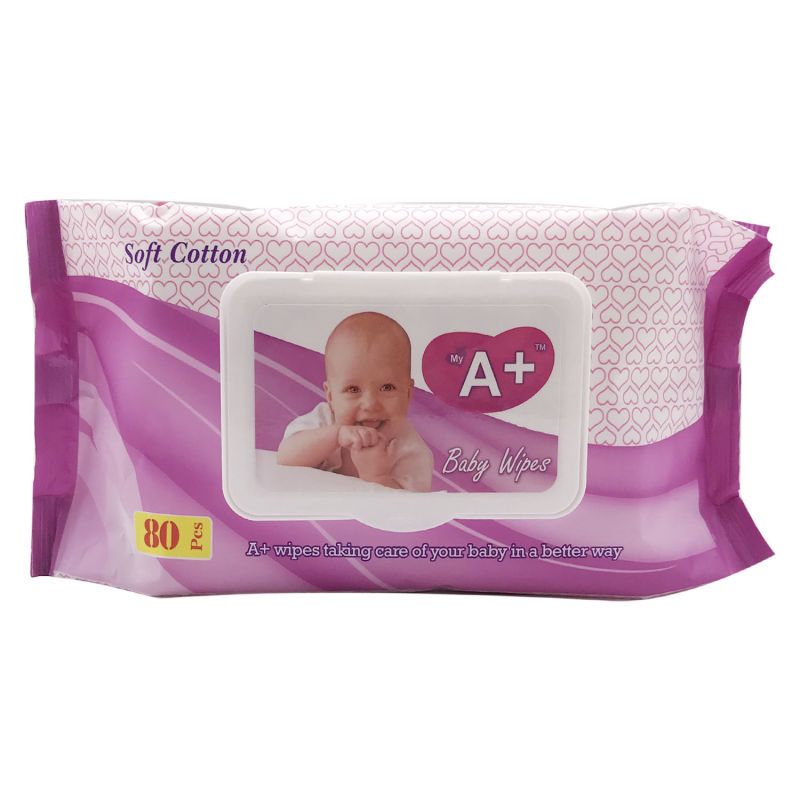 Refreshing and Cotton Dry Wipe Baby Wet Towel for Cleaning