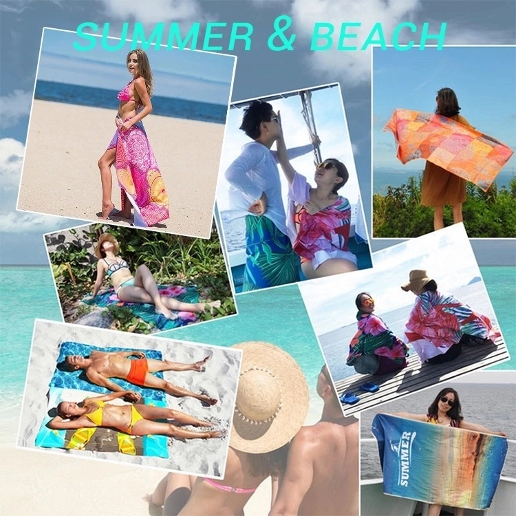 2020 Promotional Multi Functional Microfibre Beach Towel