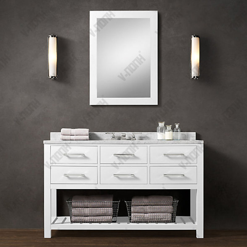 Elegant Modern Small Size White Bathroom Furniture
