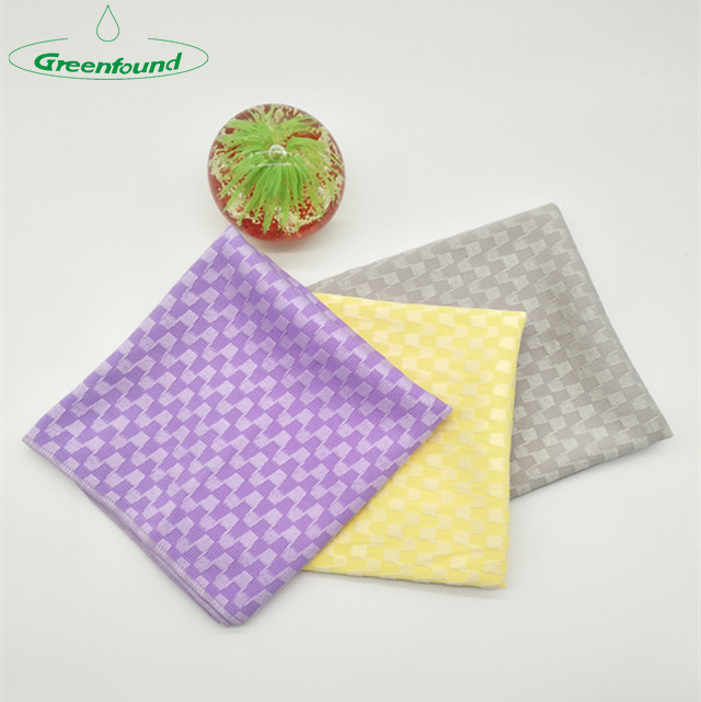Greenfound Custom Logo Recycled Household 24 PCS One Pack Car Wash Microfiber Cleaning Towels for Clean Glass