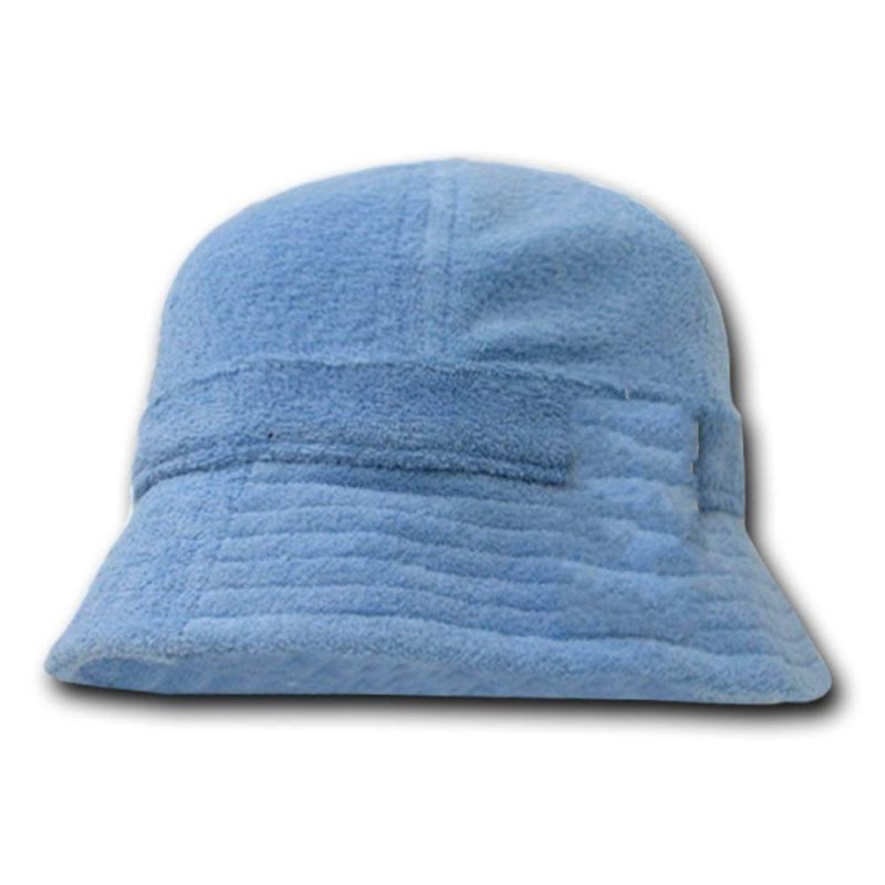 Wholesale Unisex Blank Bell Shaped Terry Towel Bucket Hat