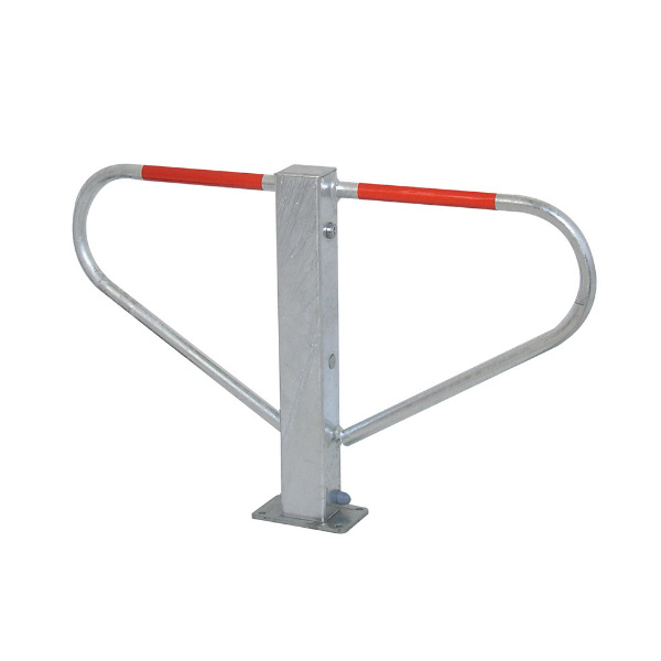 Remountable Barrier with Round Tube Irons and Round Cylinders