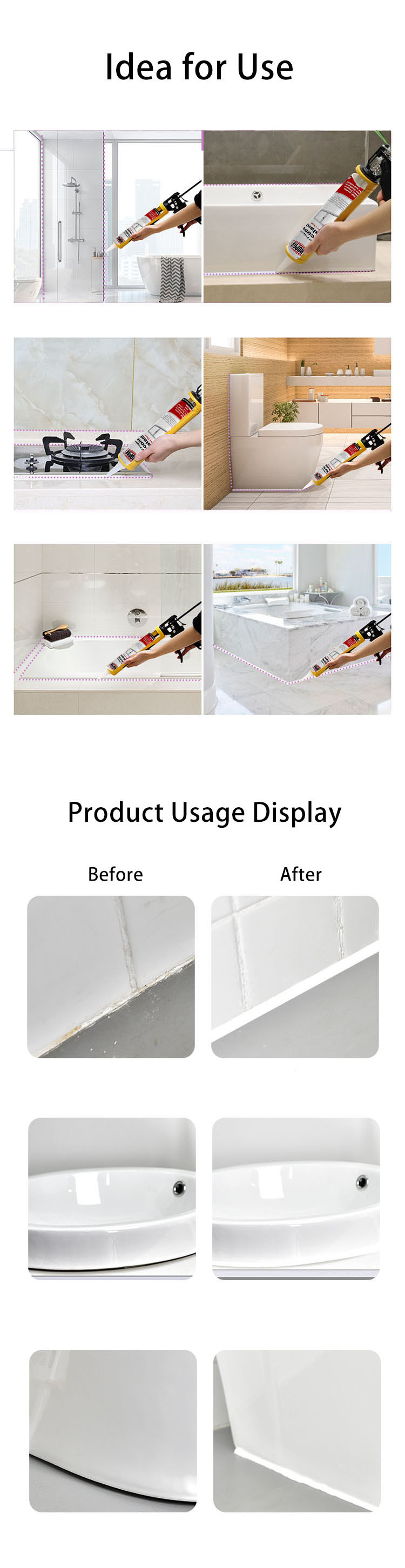 Fast Dry Acrylic Sealant for Bathroom