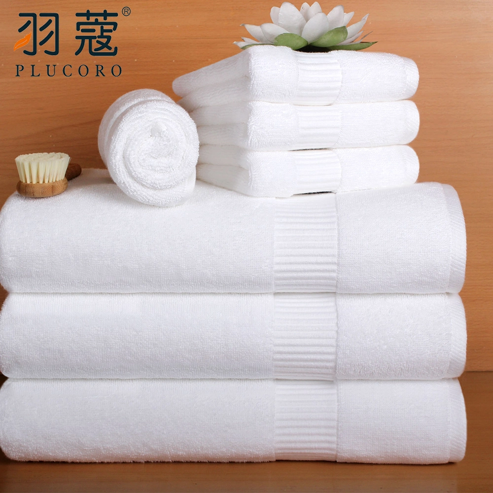 White Terry Cloth High Quality Organic 100% Egyptian Face Natural Cotton Fabric Towel