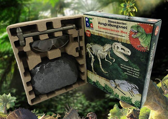 Dinosaur Excavations Kits, Unearth 3D Dinosaur Bones - T-Rex