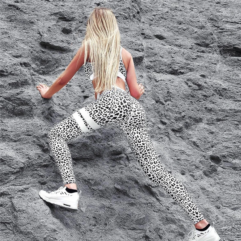 Leopard Print Printing Women Yoga Workout Clothing and Athleisure Gym Leggings