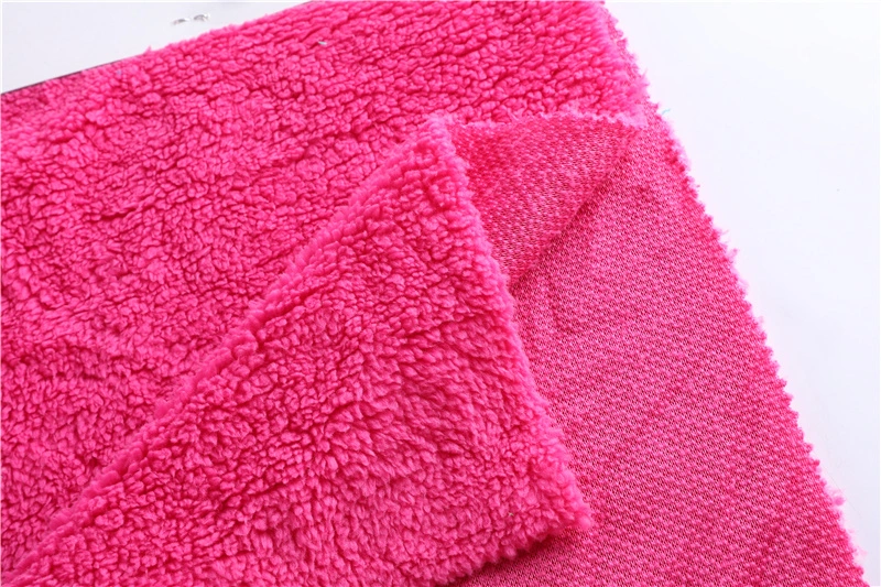 Manufacturer Microfiber Composite Terry Cloth Towel Bath Towel Rag Fabric Absorbent Polyester Nylon Single-Sided Coral Fleece