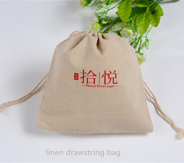 Jute Tea Towel Package Bag Jute Snap Gift Pouch Custom Burlap Gift Bag