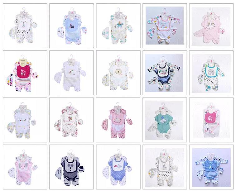 2020 Baby Clothing Sets 100% Organic Cotton 4-Piece Baby Princess Baby Clothing Set